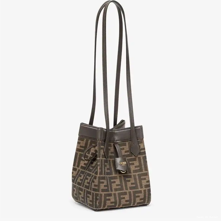 HOT Motif Brown Fendi Bag Origami In Mini Fabric FF 0504